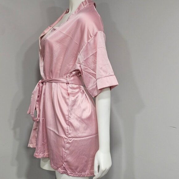 Be Wicked Getting Ready Robe Rose Pink - Picture 3 of 9